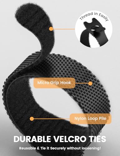 60PCS Reusable Cable Ties (60 Count)