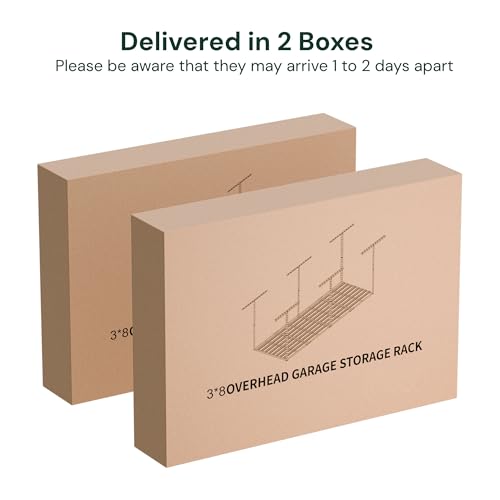 3x8 Garage Storage Overhead Rack Organization (2 Count)