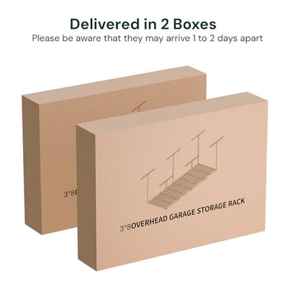 3x8 Garage Storage Overhead Rack Organization (2 Count)