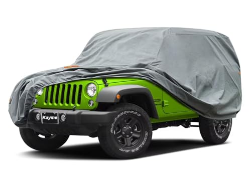 Waterproof Heavy Duty Car Cover Custom Fit Jeep Wrangler 2 Door