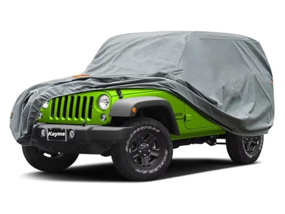 Waterproof Heavy Duty Car Cover Custom Fit Jeep Wrangler 2 Door