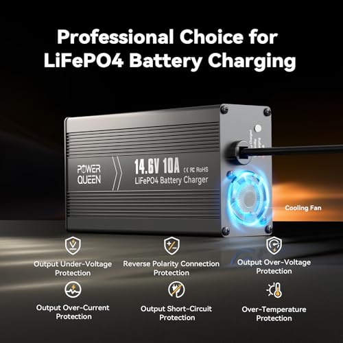 14.6V 10A LiFePO4 Battery Charger