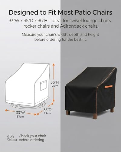 Outdoor Waterproof Patio Chair Covers (2 Count)