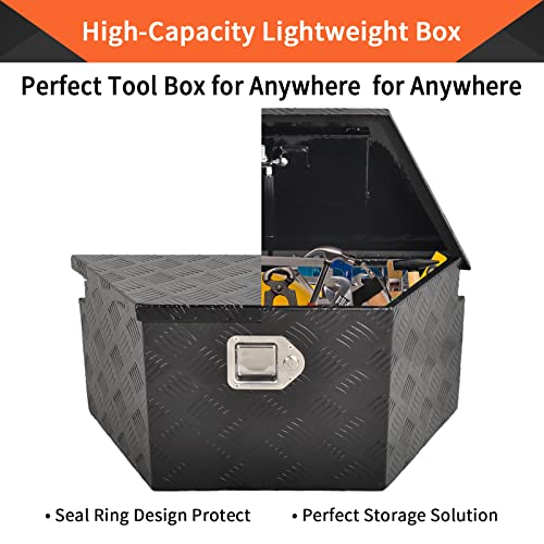 26 Inch Aluminum Trailer Tongue Tool Box 5 Bar Tread Wide Utility