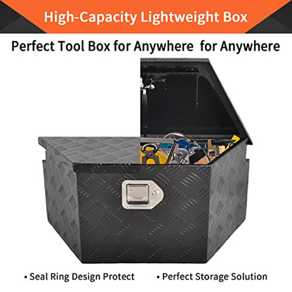 26 Inch Aluminum Trailer Tongue Tool Box 5 Bar Tread Wide Utility
