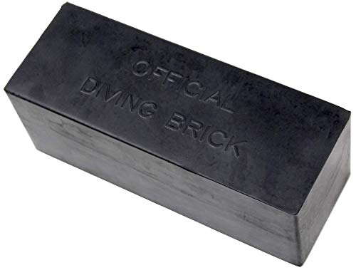 10 lb Rubber Diving Brick Durable Rectangular Water Weight
