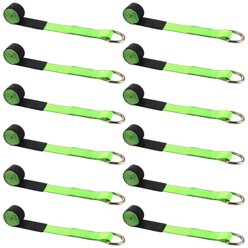 8 Pack 2" X 10ft Lasso Tow Truck Straps with D Ring 11 (8 Count)