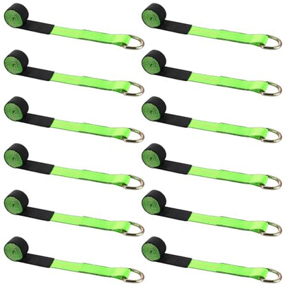 8 Pack 2" X 10ft Lasso Tow Truck Straps with D Ring 11 (8 Count)