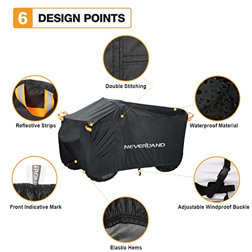 ATV Cover Waterproof Heavy Duty 4 Wheeler Cover for Honda XXXL