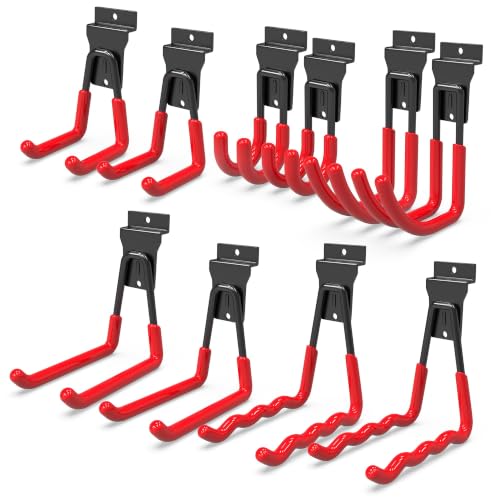 Slatwall Hooks 10 Pack Heavy Duty Multi Sizes (10 Count)