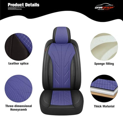 Breathable Cloth Fabric Car Seat Covers 2 Front Seats (2 Count)