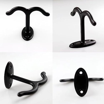 10 Pcs Zinc Alloy Ceiling Double Hook Cabinet Wardrobe Coat Towel Hat Hook Hooks Under Cabinet Shelf (10 Count)
