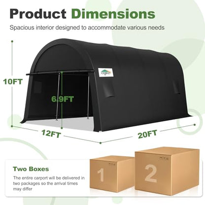 Carport Canopy 12x20 Heavy Duty Portable Garage