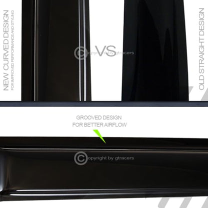 Topline Sun Rain Guard Vent Window Visors