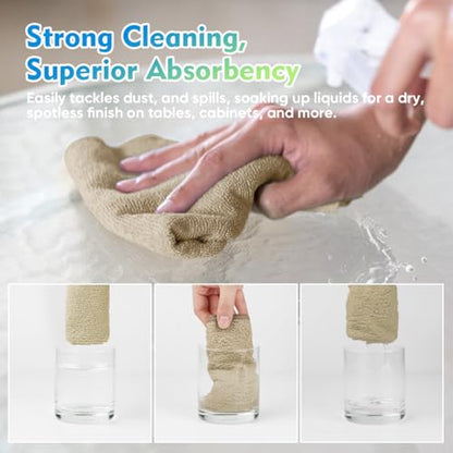 Brown Microfiber Cleaning Cloth 12 Pack (12 Count)