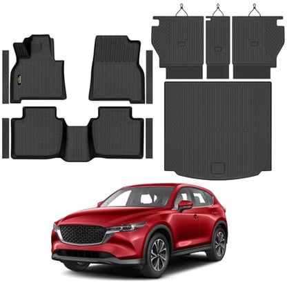 Floor Mats & Cargo Mat with Backrest Mat for Mazda CX