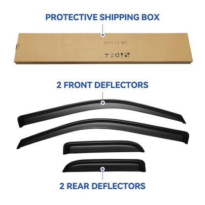 Window Visors Rain Guards for 2004
