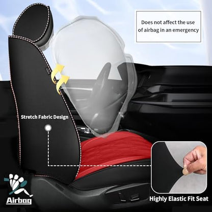 Full Set Waterproof Leather Seat Covers for Toyota Camry 2002
