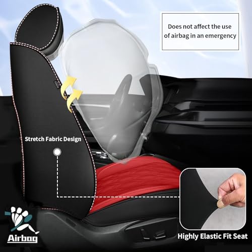 Front Waterproof Leather Seat Covers for Acura RLX 2014
