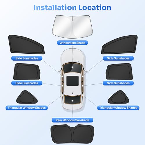 Window Shades for Honda CRV 2012 (8 Count)