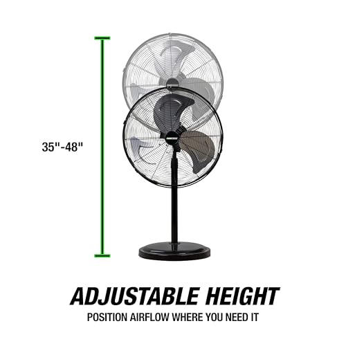 44887 Adjustable 20 Inch Oscillating Pedestal Fan 3
