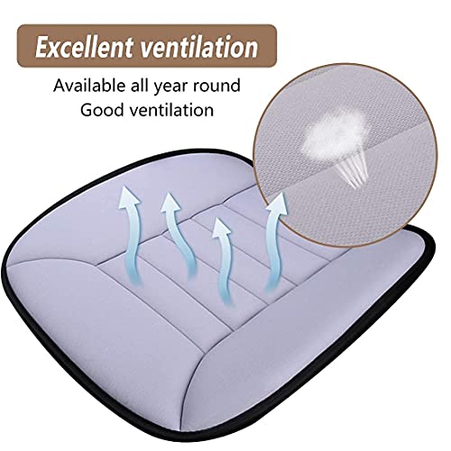 Car Seat Cushion Pad 1.2" Thick Comfort Seat Protector for Car Driver Seat Office Chair Home Use Memory Foam Seat Cushion with Non Slip Bottom
