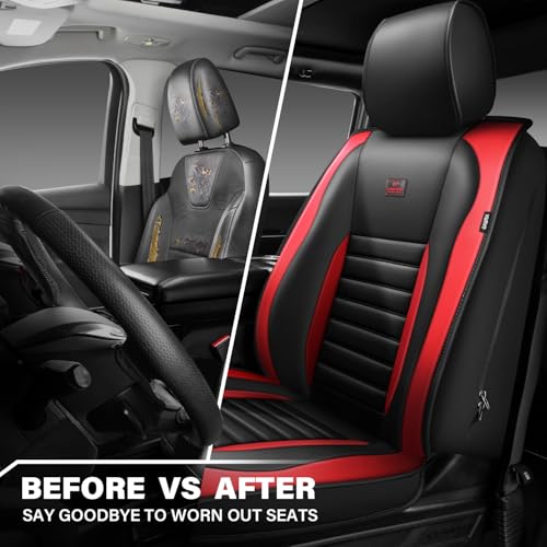 Nappa Leather Car Seat Covers Front Seats