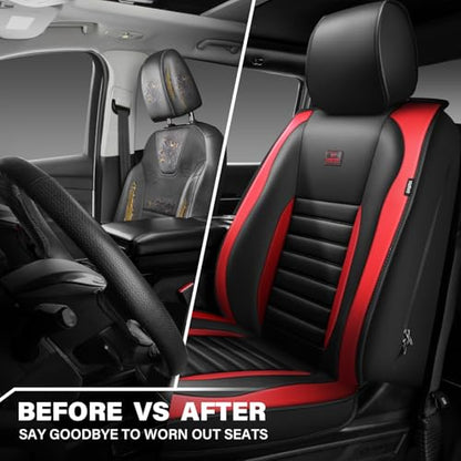 Nappa Leather Car Seat Covers Front Seats