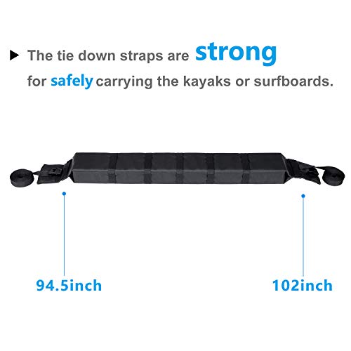Kayak Roof Rack Soft Roof Rack Pads for Car Kayak Surfboard