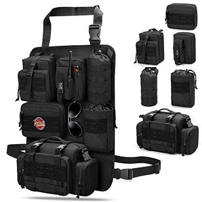 6 Pack Tactical Car Seat Back Organizer for Truck (6 Count)