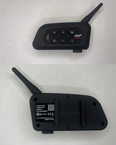 V4 Plus Motorcycle Bluetooth Helmet Intercom Headset (4 Count)