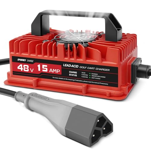 15 AMP Golf Cart Charger for 48 Volt EZGO RXV & TXT