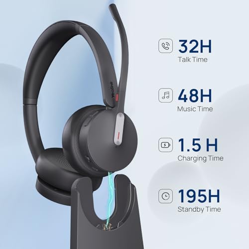 WH64 Hybrid DECT Dongle & Bluetooth Wireless Headset for Work