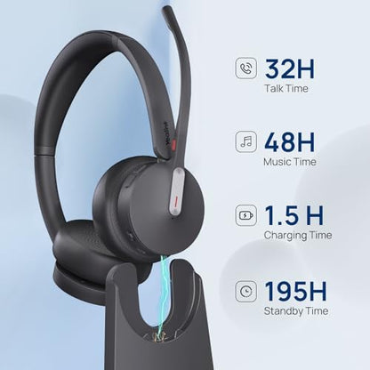 WH64 Hybrid DECT Dongle & Bluetooth Wireless Headset for Work