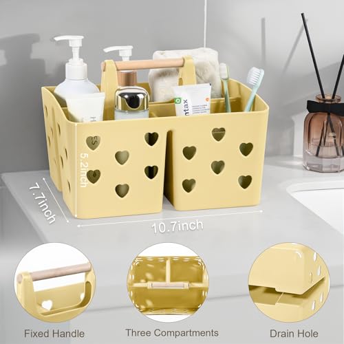 Portable Shower Caddy Plastic Shower Basket Organizer with Handle