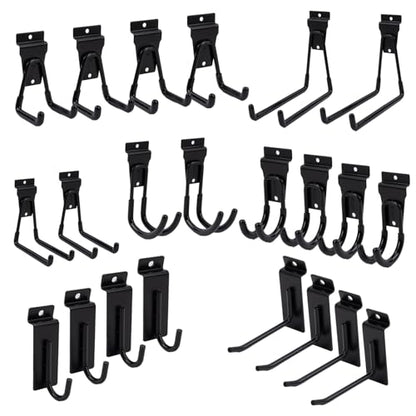 Slatwall Accessories Heavy Duty Garage Hooks Slatwall Panel Hooks Slat Wall Hanging Hook for Bike Ladder Garage Storage System Accessory Multi Size Utility