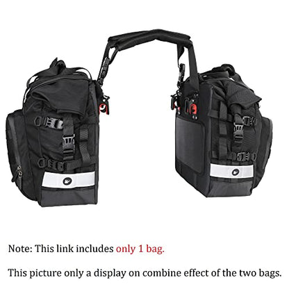 Motorcycle Saddlebag Waterproof Motor Luggage Pack Quick Release Motorbike Side Bag 20L Fits Most Adventure and Sports Bike Motorcycle Racks