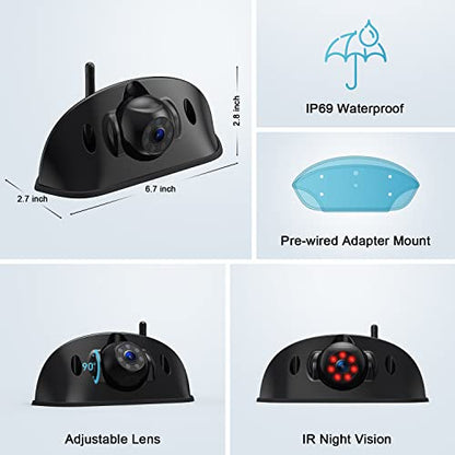 HD 1080P 7" Wireless Backup Camera System for Furrion Pre