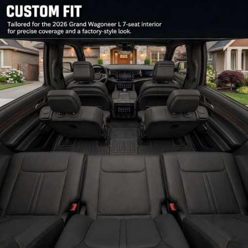 Floor Mats & Cargo Liner for 2026 Grand Wagoneer L 7 (5 Count)