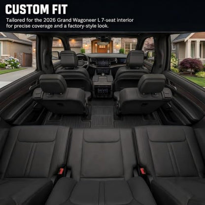 Floor Mats & Cargo Liner for 2026 Grand Wagoneer L 7 (5 Count)