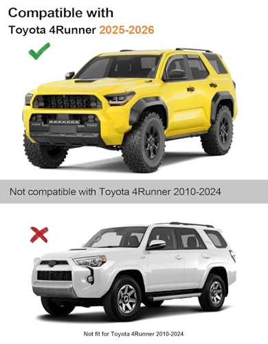 in Channel Window Visors Rain Guards for Toyota 4Runner 2025 2026