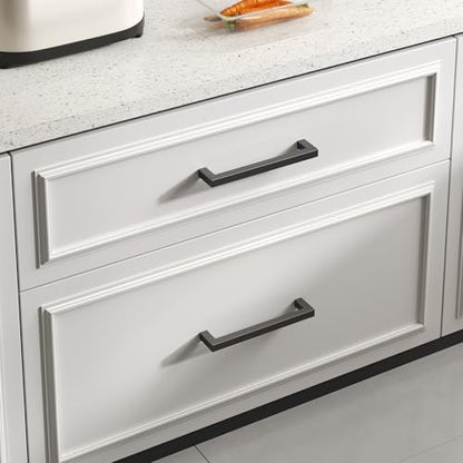 35 Pack 6-1/4 Inch Black Cabinet Handles Kitchen Drawer Pulls (35 Count)