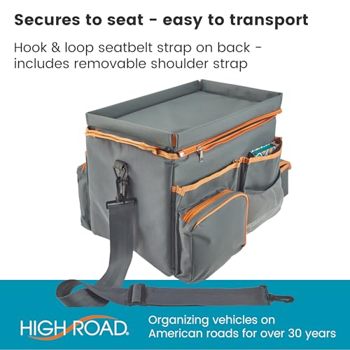 Front Seat Organizer with Tray and Cup Holders