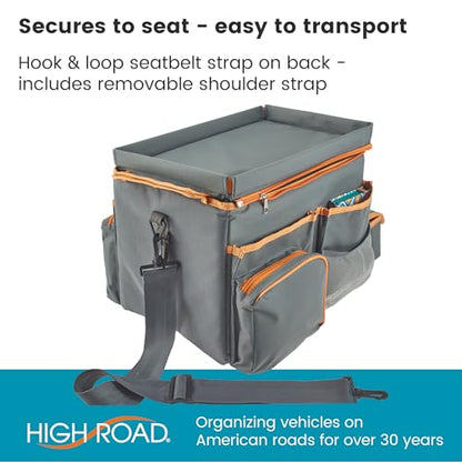 Front Seat Organizer with Tray and Cup Holders
