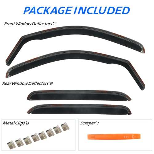 in Channel Rain Guards Fit for 2007 (4 Count)
