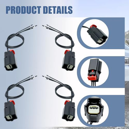 4 Pcs Bumper Park Assist Object Sensor with Connector Fit for Chevy (4 Count)