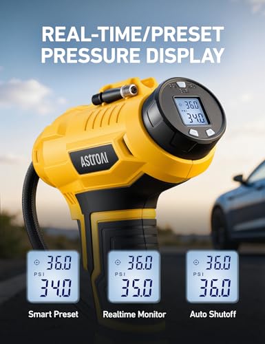 Cordless Tire Inflator Portable Air Compressor 160PSI 12VDC Battery