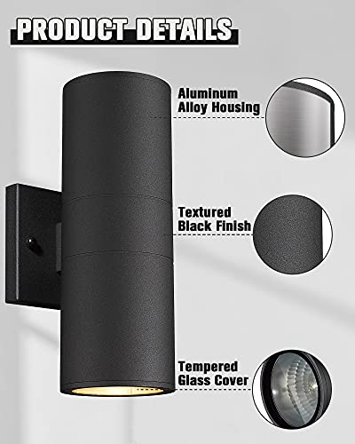 Cylinder Outdoor Wall Sconce Lights