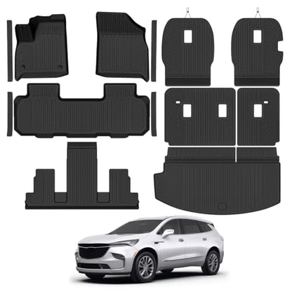 Custom Fit Floor Mats for Buick Enclave 7 Seats