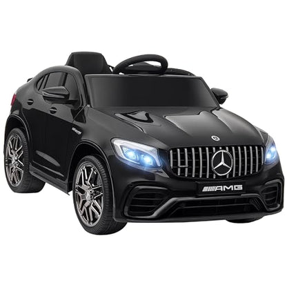 12V Toddler Ride On Car Mercedes Benz AMG GLC63S Coupe 2 Speed Black